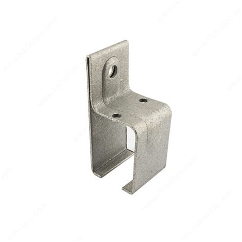 Single Galvanized Steel Box Rail Splice Bracket with Clamp 